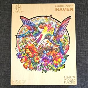 💥Hummingbird Haven Wooden Puzzle w/ Stand